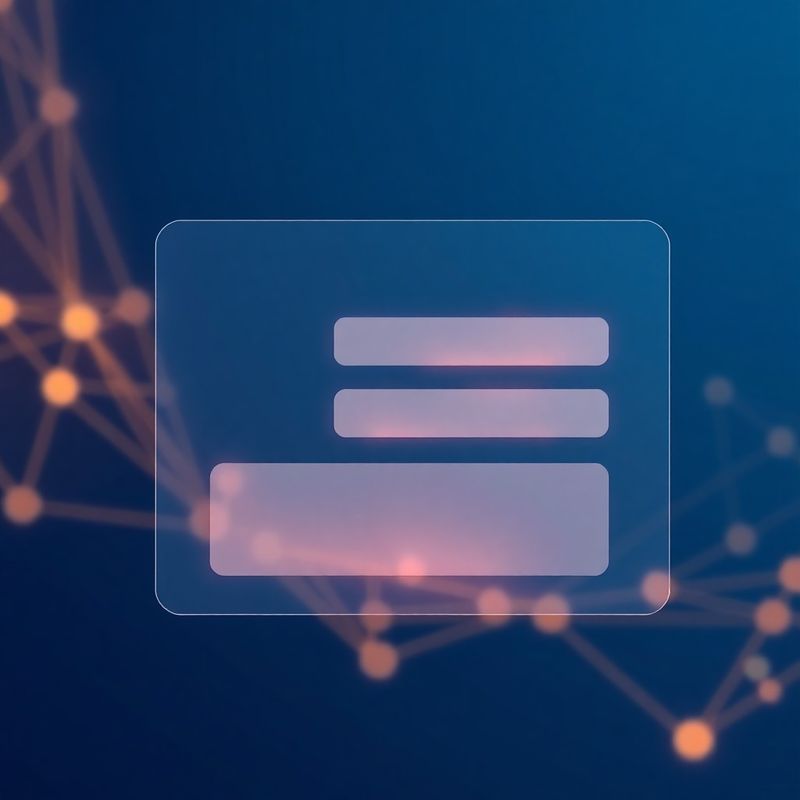 Minimal indigo contact interface mockup with clean glowing form fields and abstract connection lines